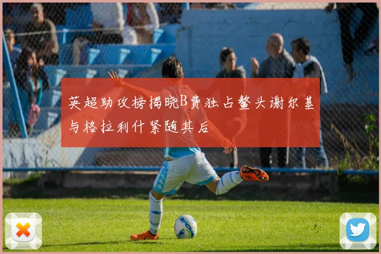 英超助攻榜揭晓B费独占鳌头谢尔基与格拉利什紧随其后